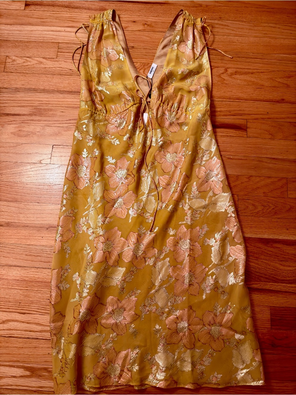 Rumored Paradise Midi Dress Golden Hour size M